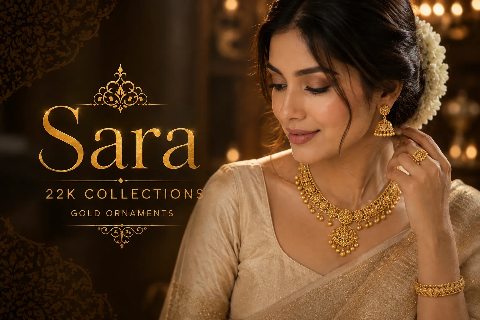 Sara — 22K Gold Ornaments